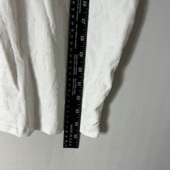J McLaughlin ladies dress White Catalina Cloth large textured knit capsule day - Picture 5 of 10